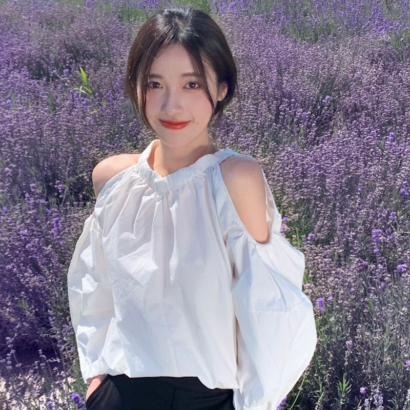 Áo Sơ Mi Nữ Trễ Vai Kiểu Dáng Hợp Thời Trang