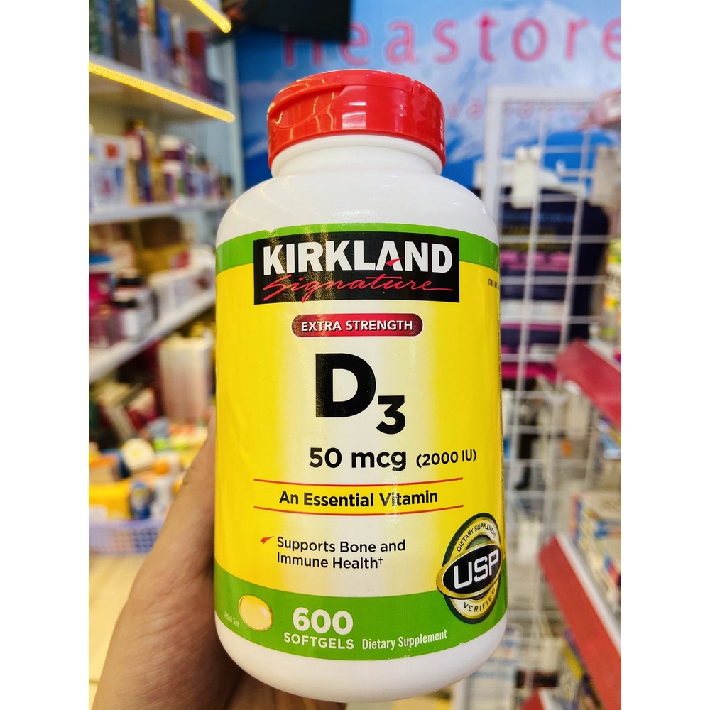 Vitamin D3 50 Mcg  Kirkland Signature - 600 Viên
