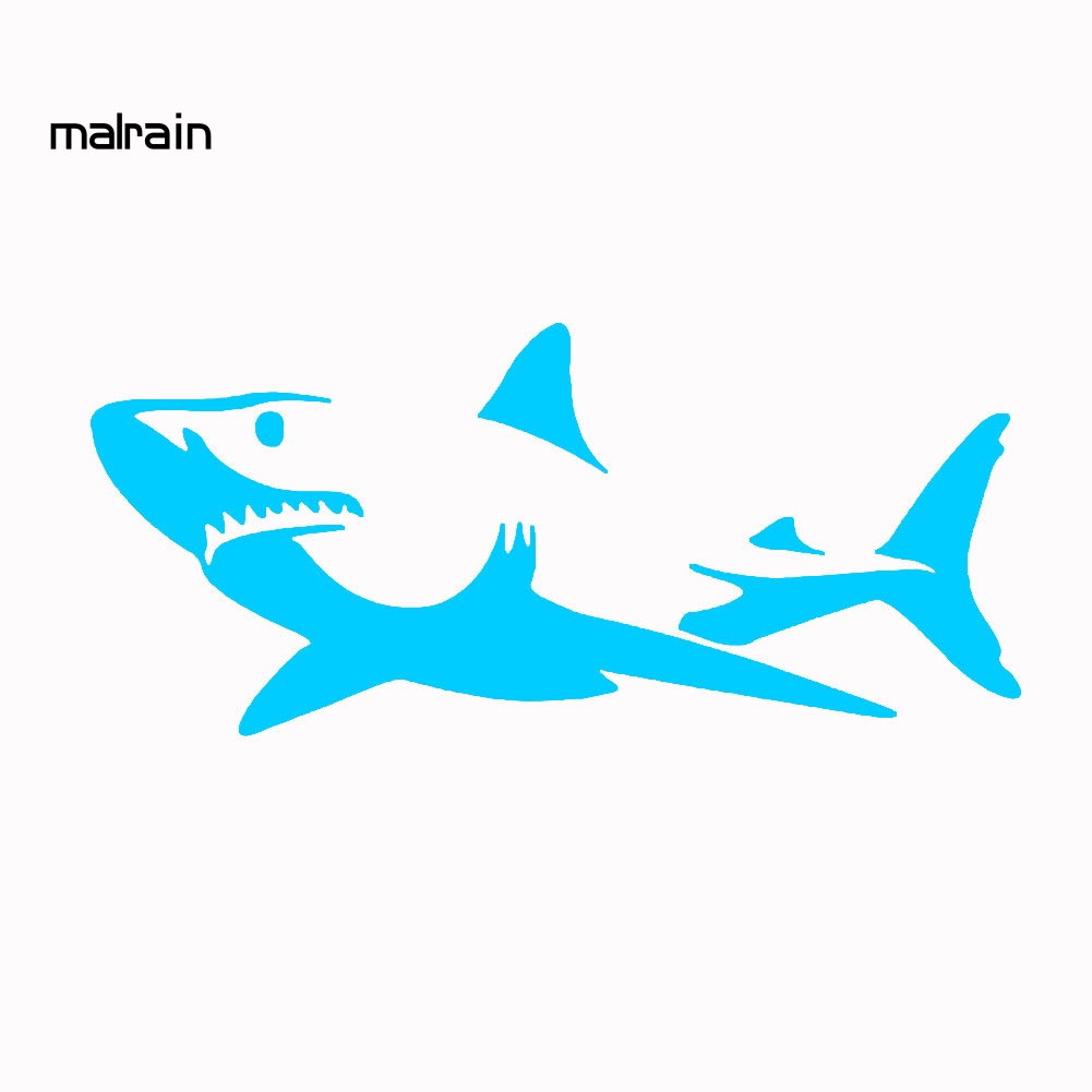 Miếng Dán Phản Quang Tự Dính Hình Cá Mập Trang Trí Xe Hơi Xe Máy