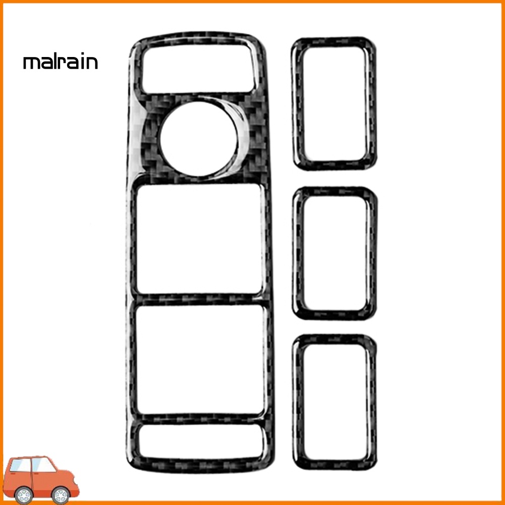 Ốp Viền Bảng Điều Khiển Nâng Cửa Sổ Xe Hơi Bằng Sợi Carbon