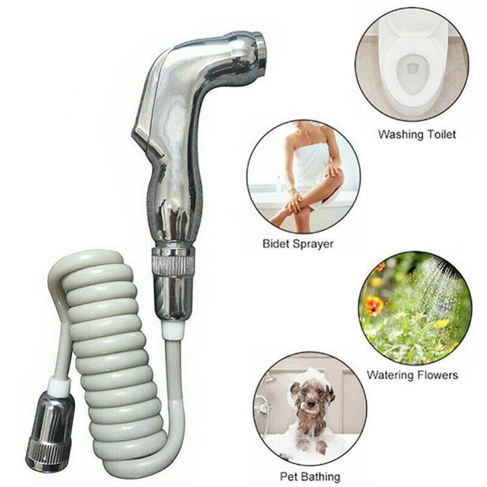 Bộ Vòi Xịt Toilet Cầm Tay Bằng PU / ABS Gắn Tường Tiện Dụng