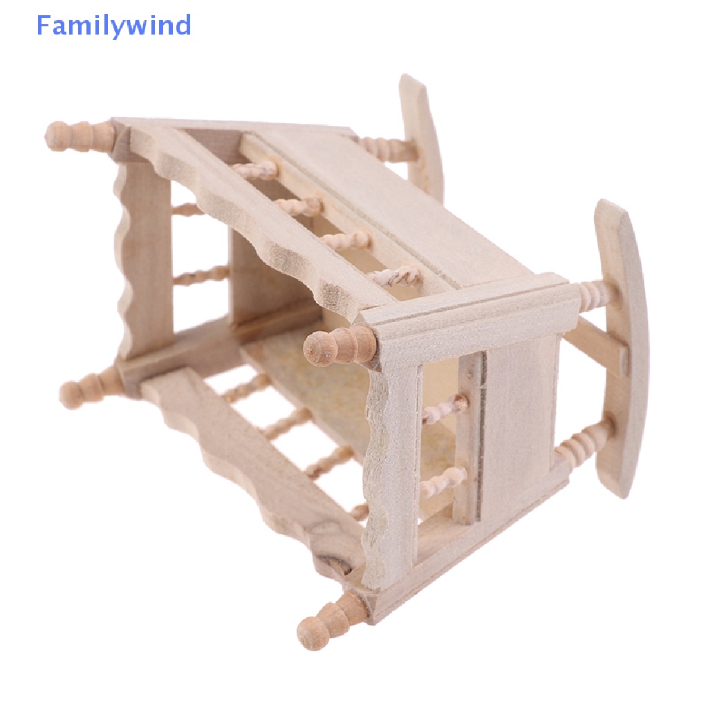 Mô Hình Giường Ngủ Thu Nhỏ Tỉ Lệ 1 / 12 Trang Trí Nhà Búp Bê