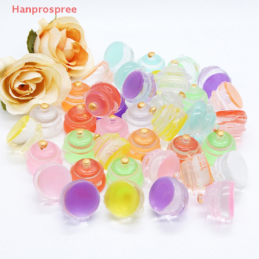 Bộ 5 Bình Sữa Thạch Dạ Quang Trang Trí Nhà Búp Bê DIY