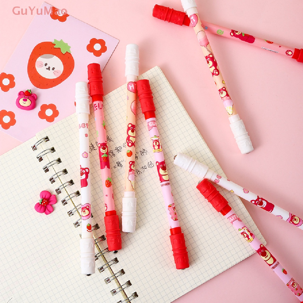 [cxGUYU] Bút Mực Gel Dạng Nhấn Hoạt Hình Dễ Thương Bằng Sợi Carbon Dành Cho Học Sinh / Văn Phòng PRTA