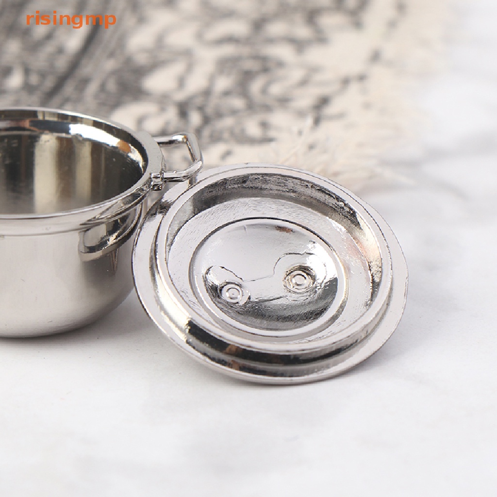 Nồi Hầm Bằng Thép Không Gỉ Tỉ Lệ 1 / 12 Trang Trí Nhà Búp Bê