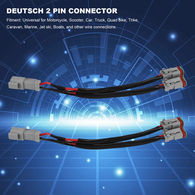 Ổ CắM ChuyểN ĐổI Chữ Y DT DTP 2 Pin Cho ĐèN LED Pod Work Retrofit