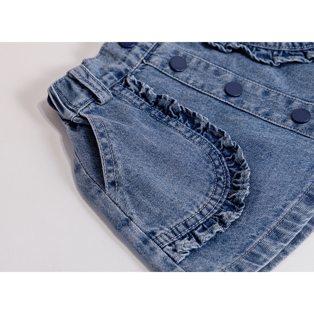 Chân váy jean Chữ A Lưng Thun Thời Trang Mùa Hè Hàn Quốc Dành Cho Bé Gái