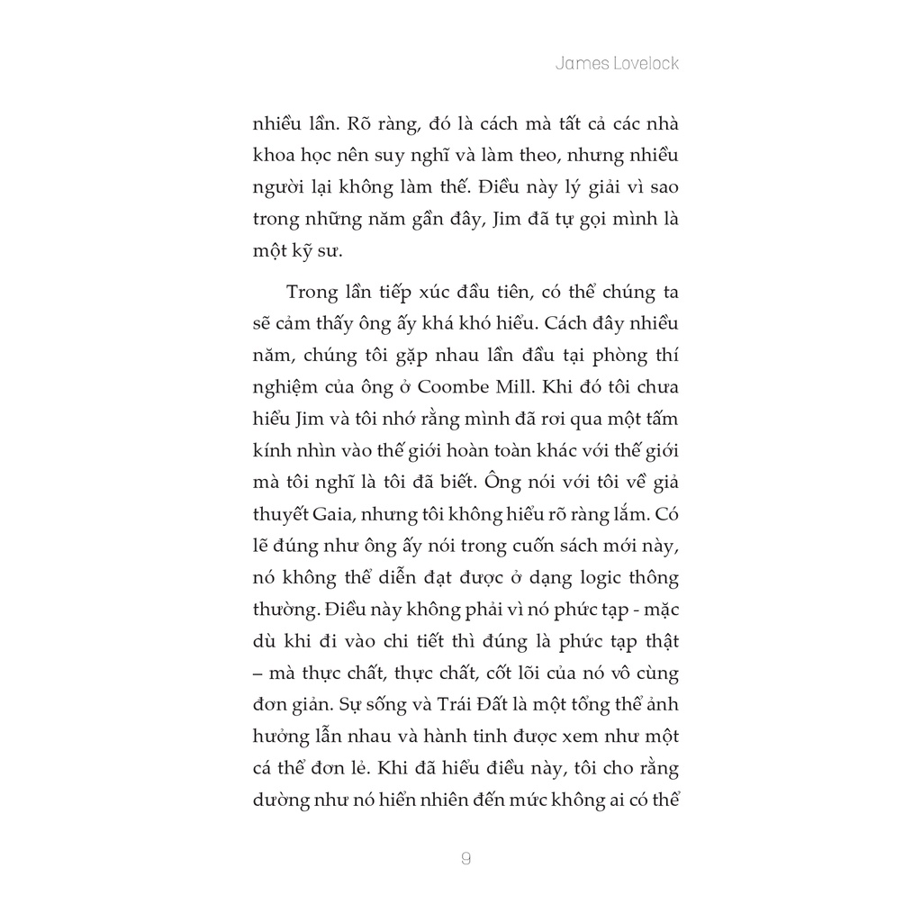 Sách - Thuyết GAIA - James LoveLock