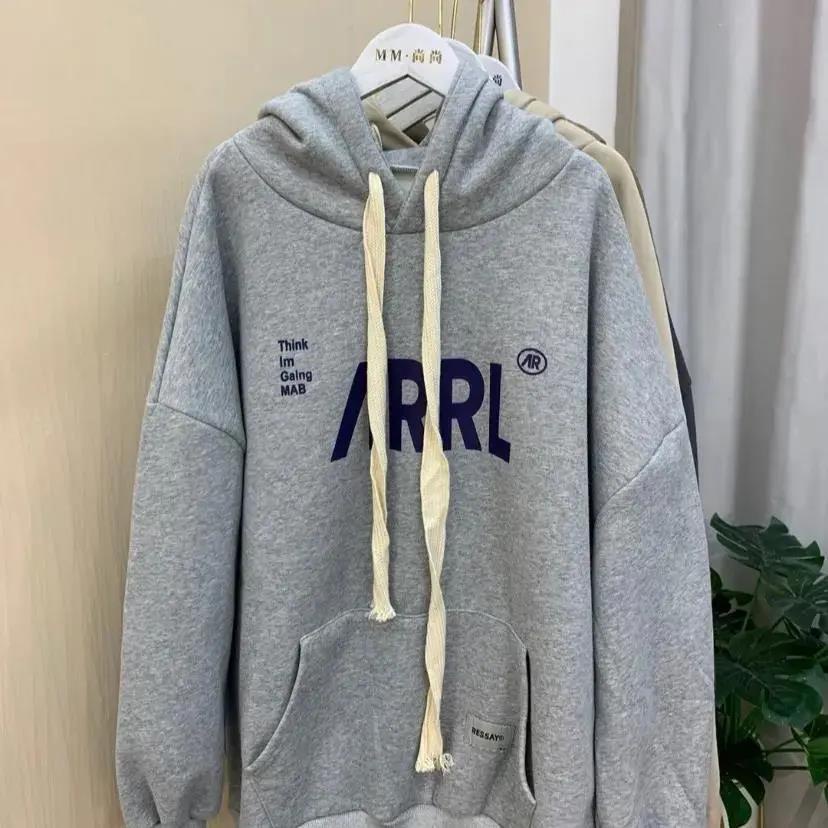 Áo Hoodie Dáng Rộng In Chữ Phong Cách Hàn Quốc Thời Trang Xuân Thu Cho Nữ