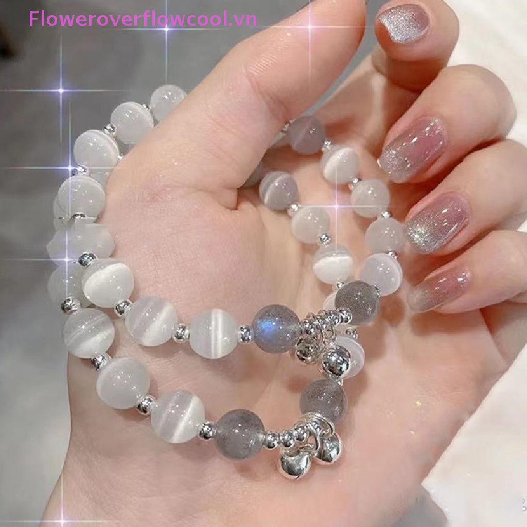 Vòng Tay Chuỗi Hạt Đá Mắt Mèo Thời Trang