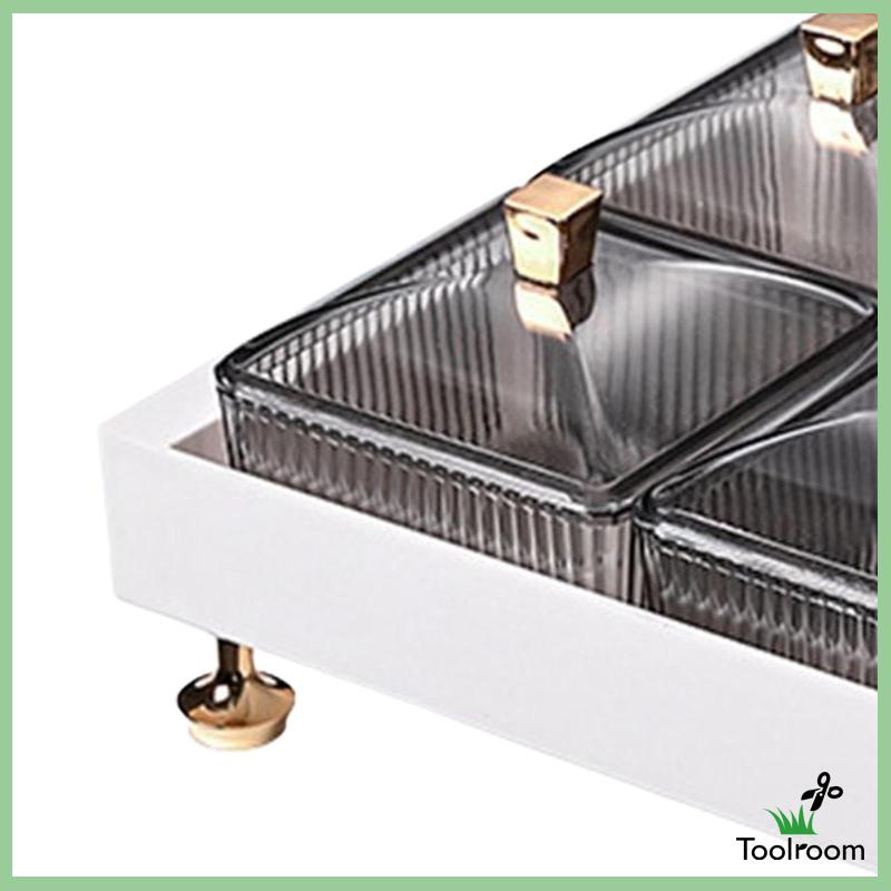 Khay Đựng Trái Cây / Thức Ăn Vặt Có Nắp Đậy Kiểu Bắc Âu Trang Trí Phòng Khách