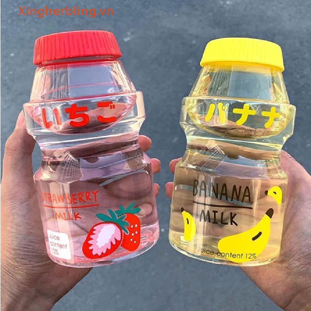 Bình Lắc 480ml Bằng Nhựa Hình Bình Sữa Dễ Thương