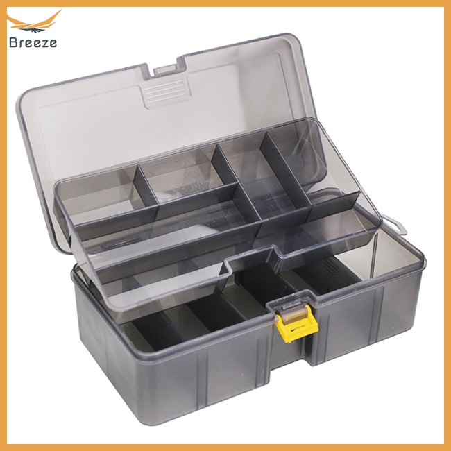 Hộp Đựng Mồi Câu Cá 2 Tầng Có Thể Điều Chỉnh Tiện Dụng