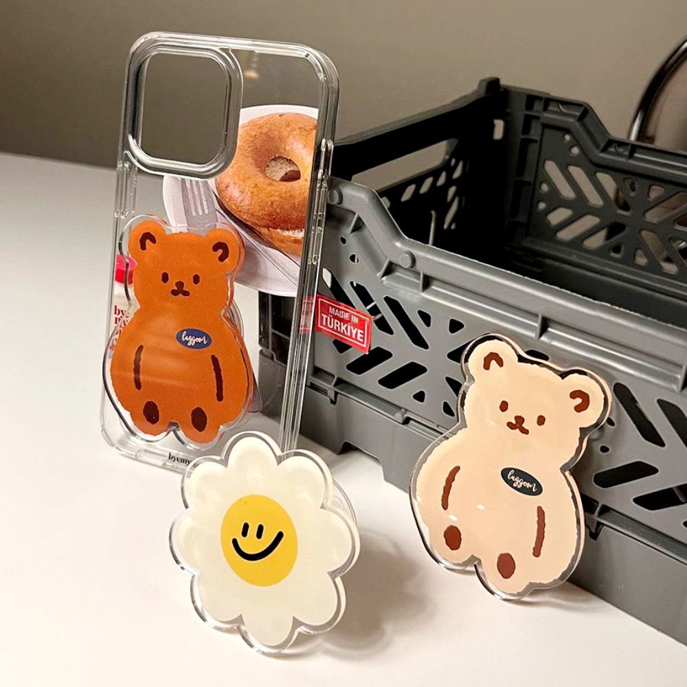 Ốp Điện Thoại Túi Khí Chống Rơi Có Giá Đỡ Hình Thú Hoạt Hình Dễ Thương Cho IPhone 14 Pro Max Redmi OPPO Sự Bảo