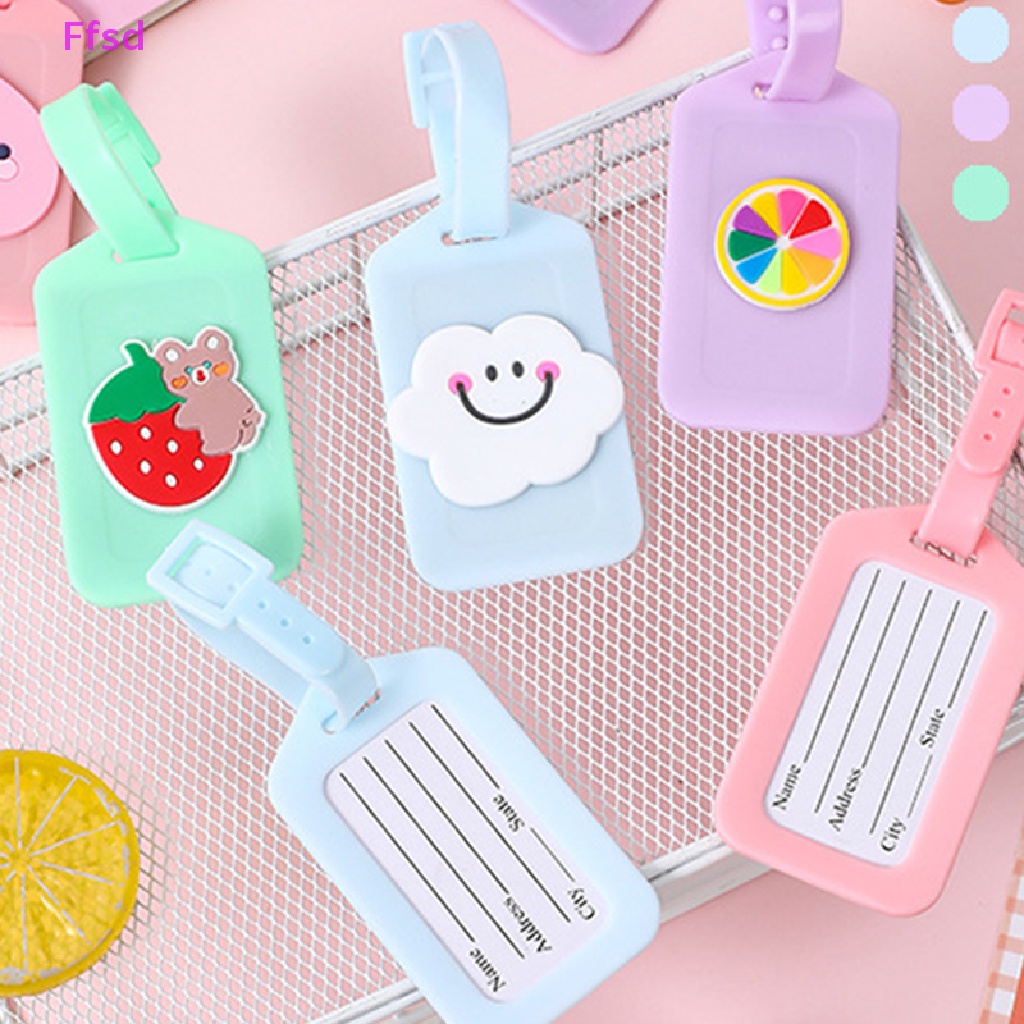 1 Thẻ Ghi Tên Hành Lý Bằng Nhựa Pvc Chống Nước Họa Tiết Hoạt Hình Sáng Tạo Cho Nam Và Nữ