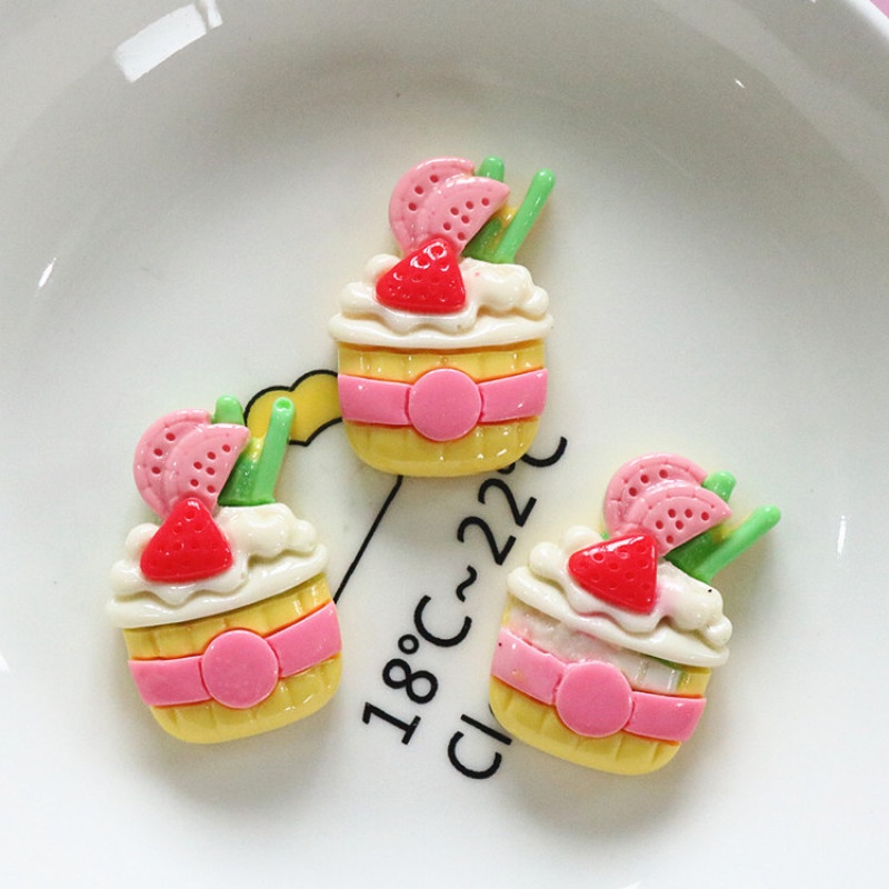 Set 10 Phụ Kiện Trang Trí Bánh Cupcake Hình Gấu Dễ Thương