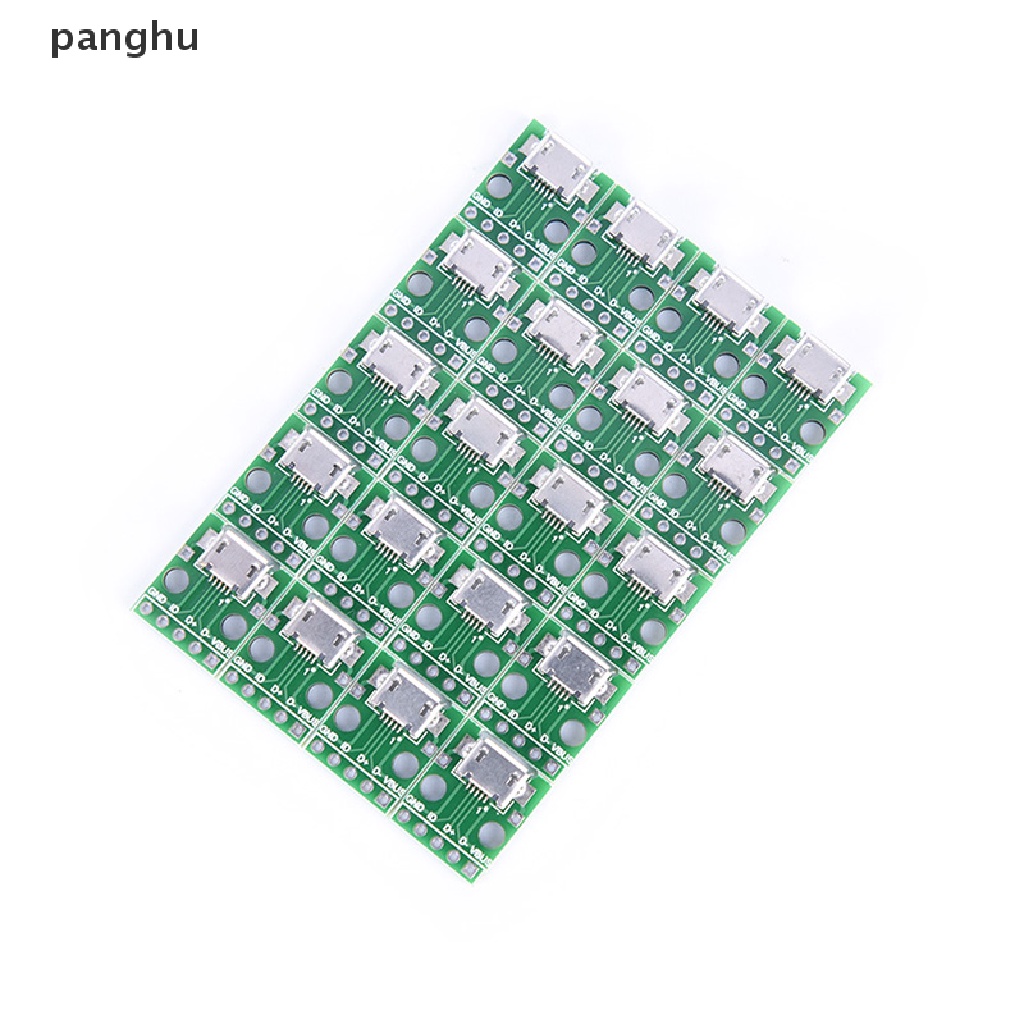 Set 20 Bảng Mạch Chuyển Đổi Đầu Cắm micro usb Sang DIP 2.54mm 5 Chấu Chuyên Dụng