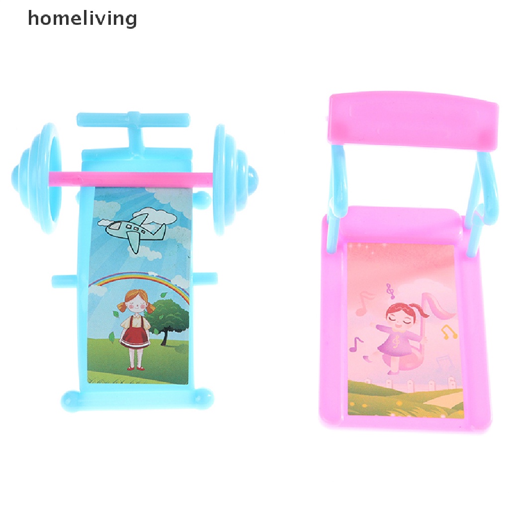 Set 2 Tạ Tay Mini Trang Trí Nhà Búp Bê