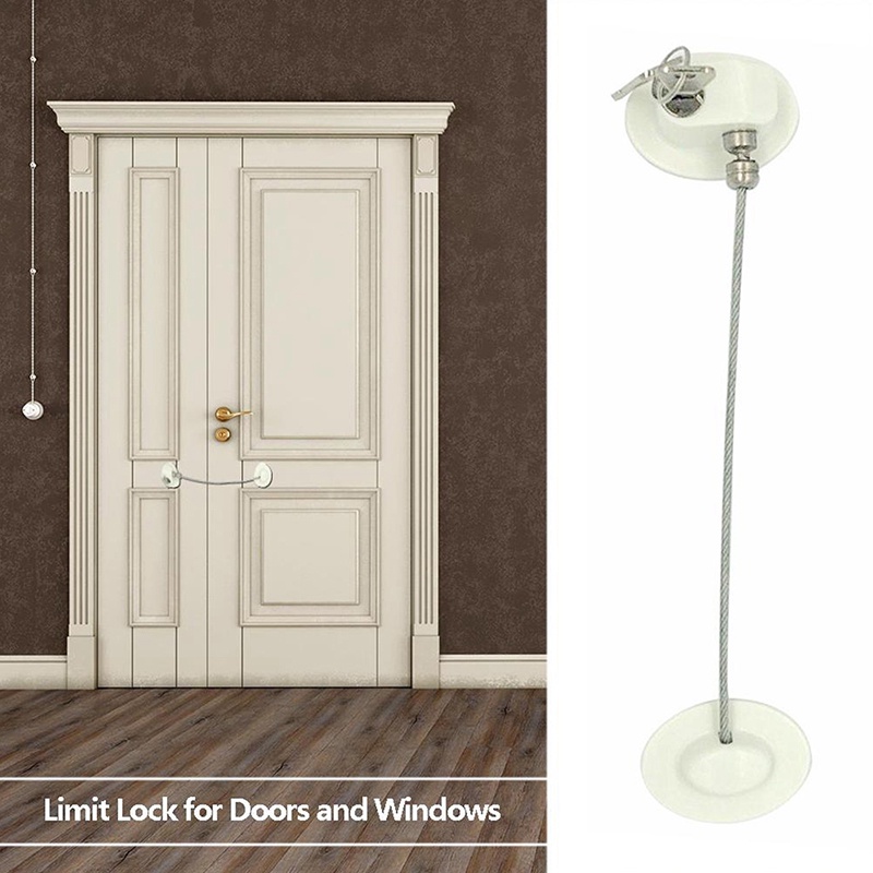 Khóa Cửa Tủ Bằng Hợp Kim Nhôm Bảo Vệ An Toàn Cho Bé Chống Rơi Hàng Mới