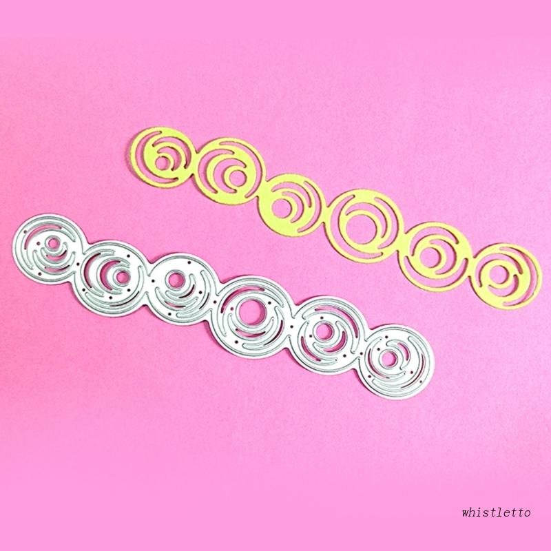 Khuôn Cắt Giấy Làm Từ Kim Loại Hình Tròn In Chữ Trang Trí Scrapbook