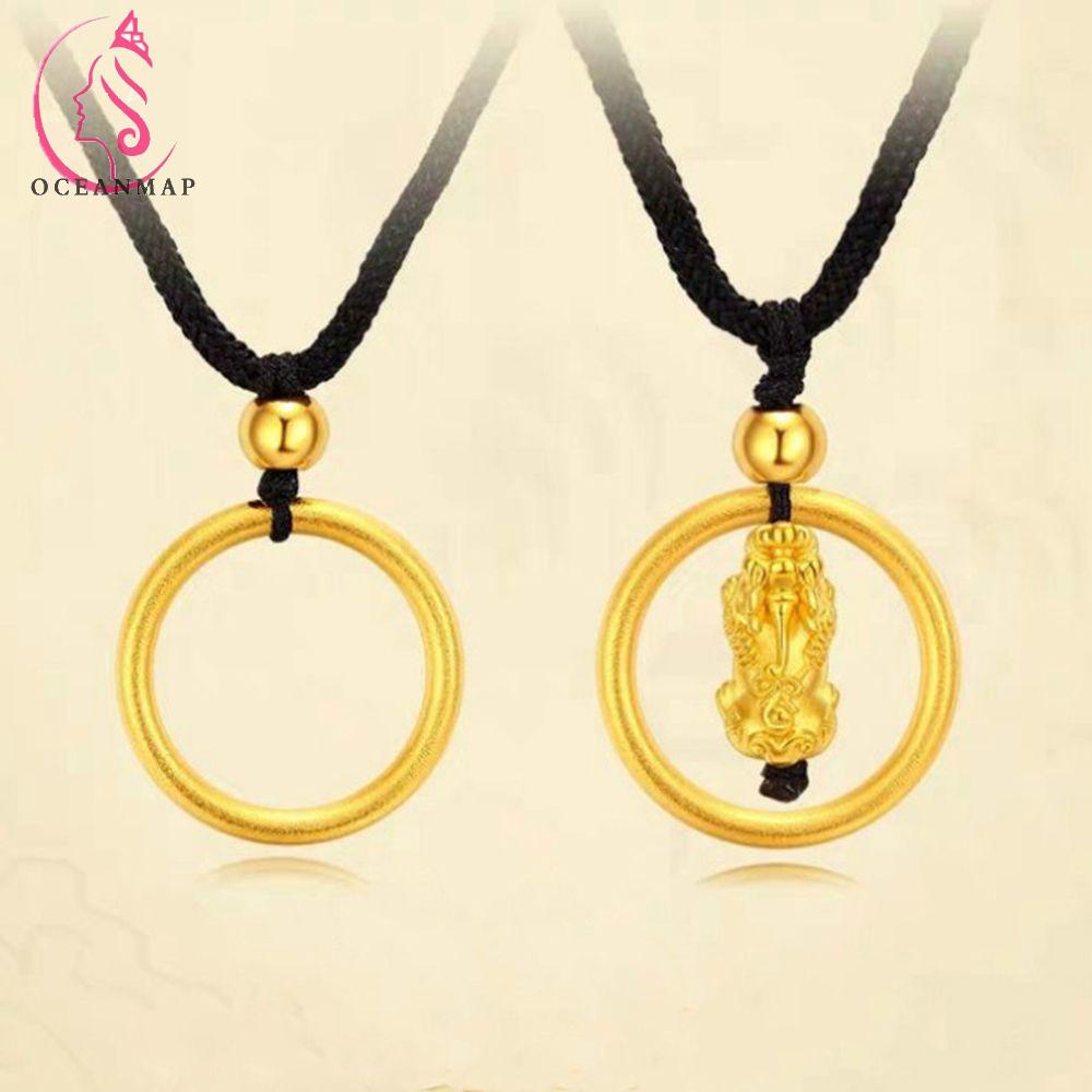 Vòng cổ Màu Đen May Mắn Khắc Chữ Brave Troops Phong Cách Vintage Dành Cho Nam Nữ