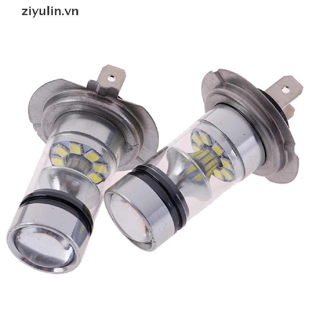 2 Đèn Pha Ô Tô Bóng LED H7 120W 24000LM 6000K