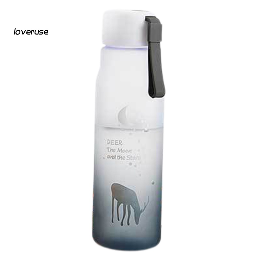 Bình Nước Thể Thao 600ml In Họa Tiết Hoạt Hình Dễ Thương Cho Bé