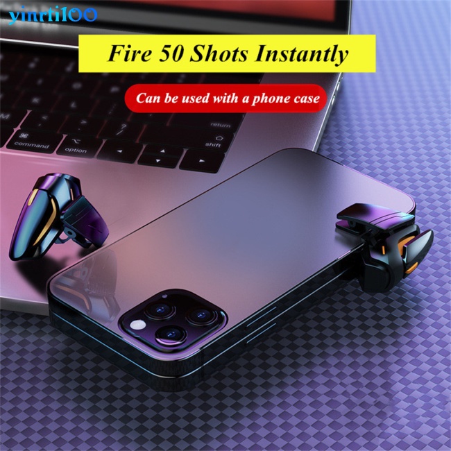 Set 2 Kẹp Hỗ Trợ Điều Khiển Chơi Game Trên Điện Thoại Di Động Dy01 L1r1 Cho Ios Android