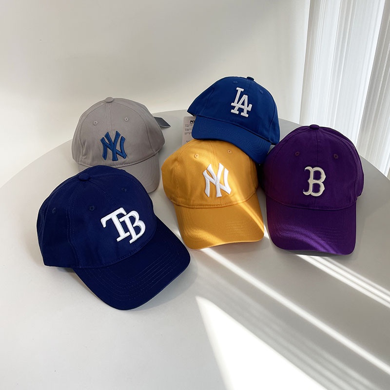 Mũ Lưỡi Trai Cotton Thêu Chữ LA Thời Trang Cho Nam Nữ