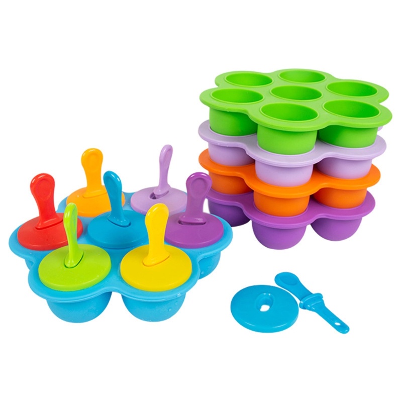 Khuôn Silicone Làm Kem Que Tiện Dụng