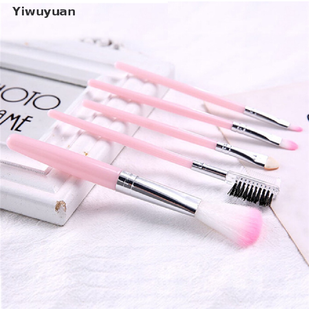 < Yiwuyuan > Bộ 5 Cọ Trang Điểm Mắt Môi Đa Năng Cho Nữ
