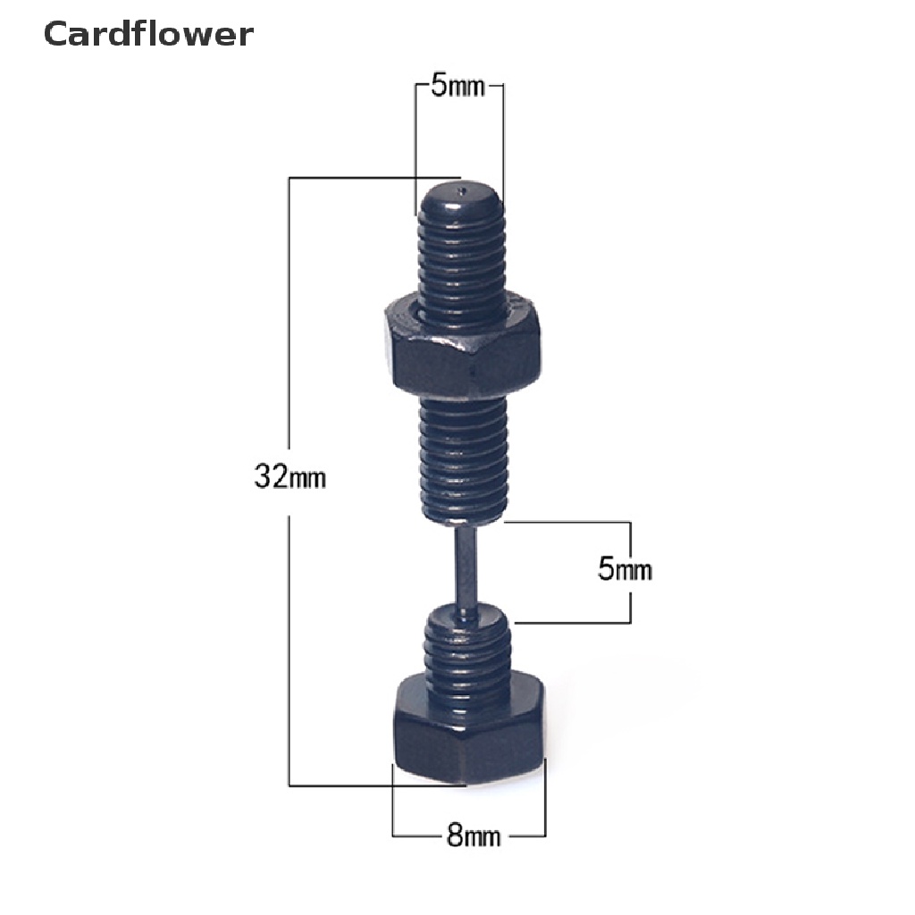 1 Khuyên Tai Hình Ốc Vít Phong Cách Punk