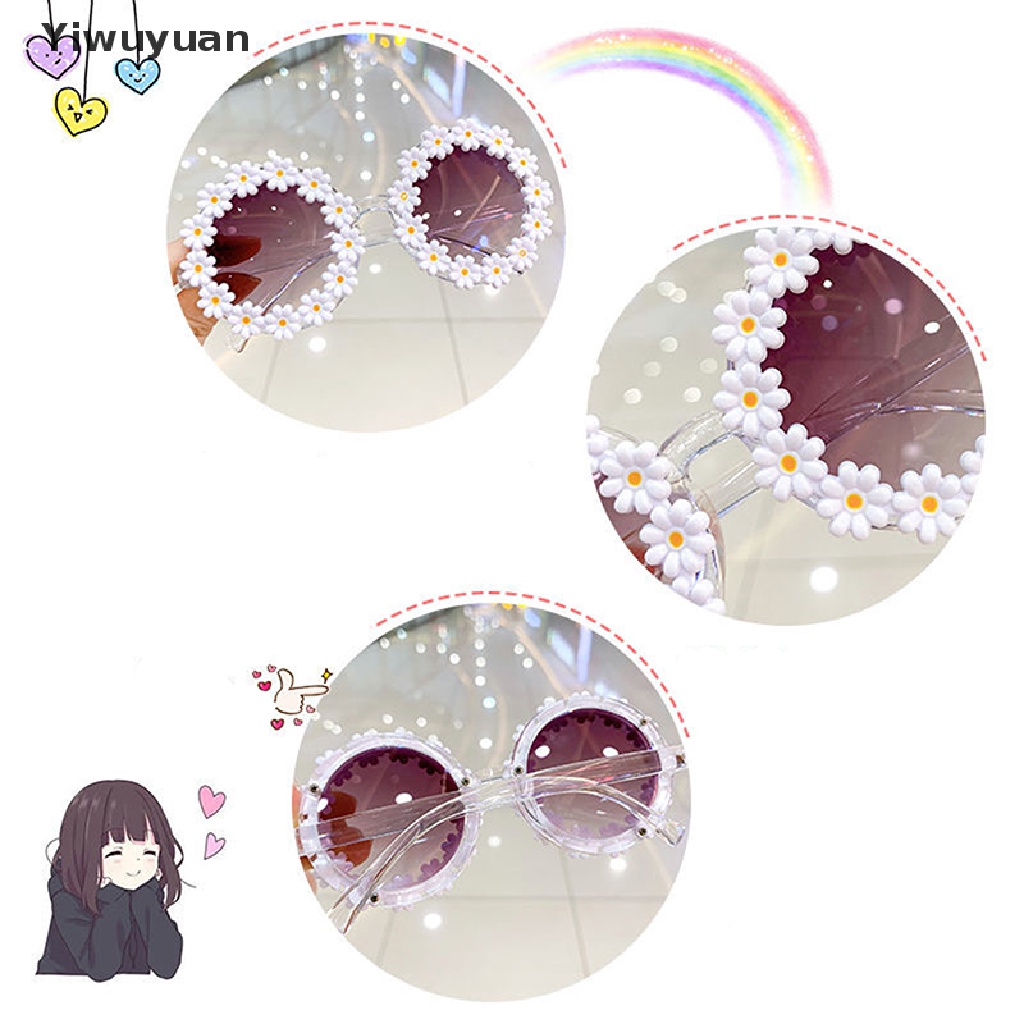 < Yiwuyuan > Kính Râm Thể Thao Hình Hoa Tròn Cho Bé Trai Bé Gái