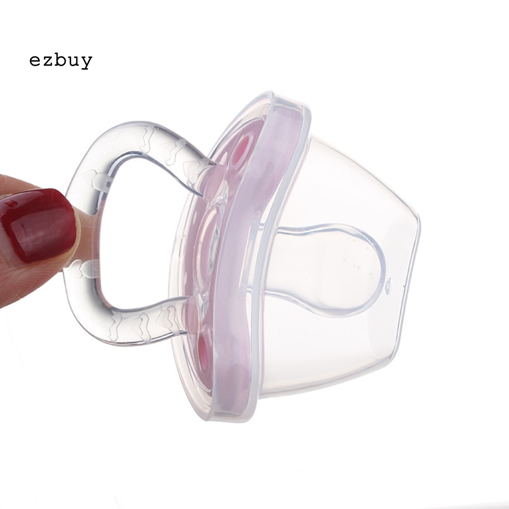 Núm Ti Giả Đầu Tròn Bằng Silicon Mềm Cho Bé Sơ Sinh
