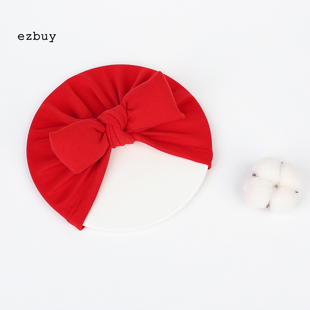 [EY] Mũ Beanie Vải Công Sở Tinh Tế Chống Dầu Thiết Kế Nơ Mặc Hàng Ngày Cho Bé Sơ Sinh