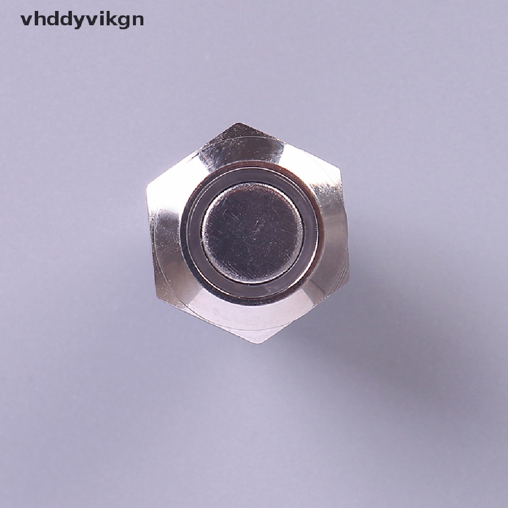 Vòng Công Tắc Đèn LED 12mm Bằng Kim Loại Màu Đen