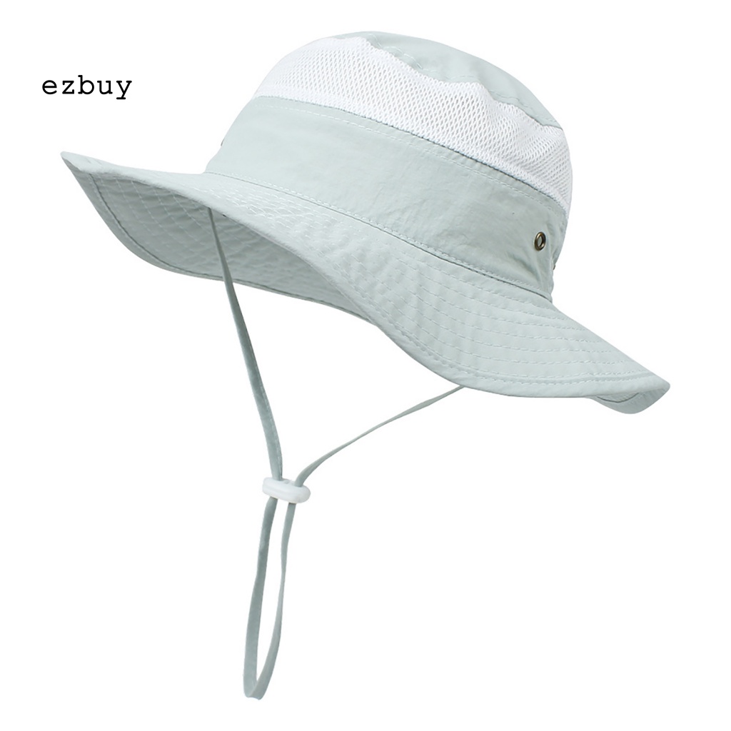 Nón Tai Bèo Rộng Vành Chống Nắng Phối Lưới Thời Trang Du Lịch Cho Bé