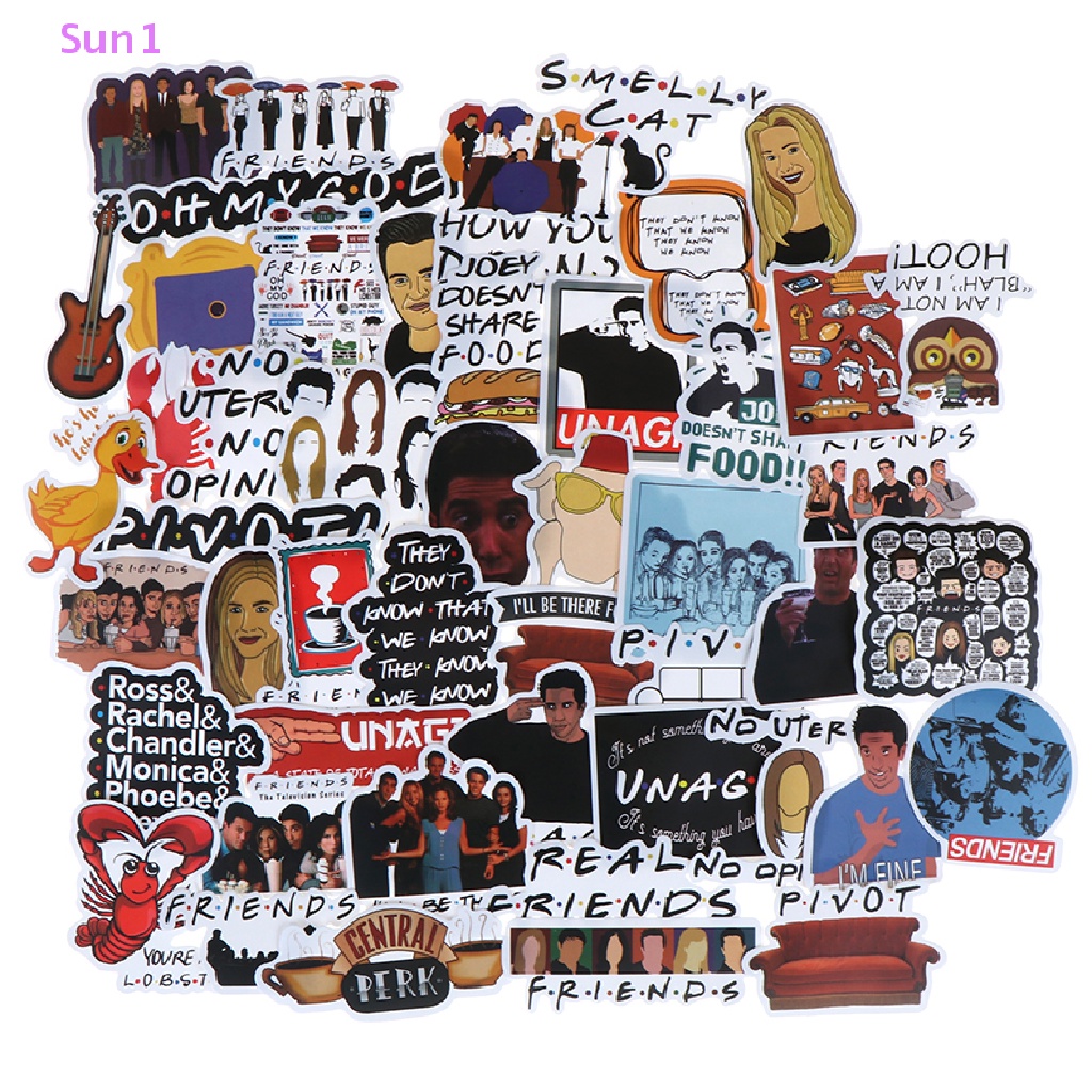 Sun1 > 50 Đề Can Dán Trang Trí Sổ Tay DIY Hình Những Người Bạn