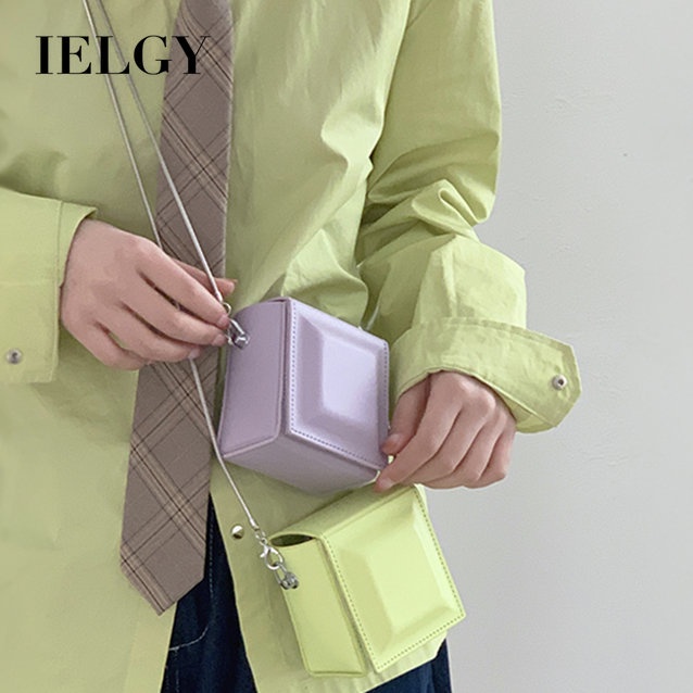 Túi Đeo Chéo Mini Hình Vuông Phối Dây Đeo Sợi Xích Thời Trang Mùa Hè Cho Nữ