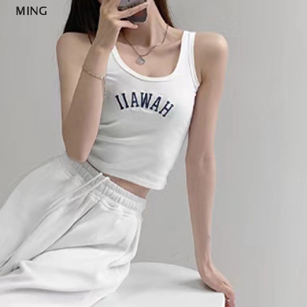 Áo Lửng Không Tay Màu Sắc Đơn Giản Gợi Cảm Cho Nữ