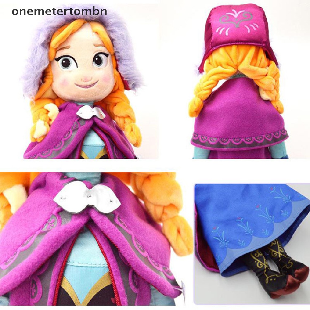 1 Búp Bê Nhồi Bông Công Chúa Anna Elsa Kích Thước 30 / 40 / 46 / 50CM