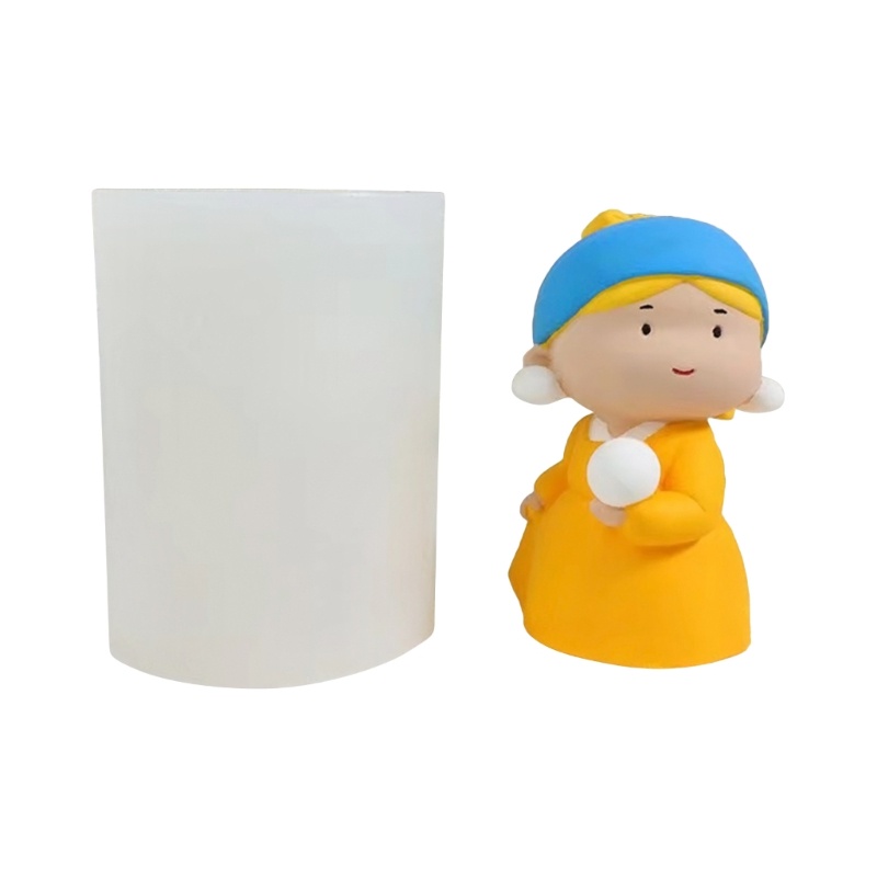 Khuôn Silicon Làm Xà Phòng Hình Nhân Vật Hoạt Hình Mojito