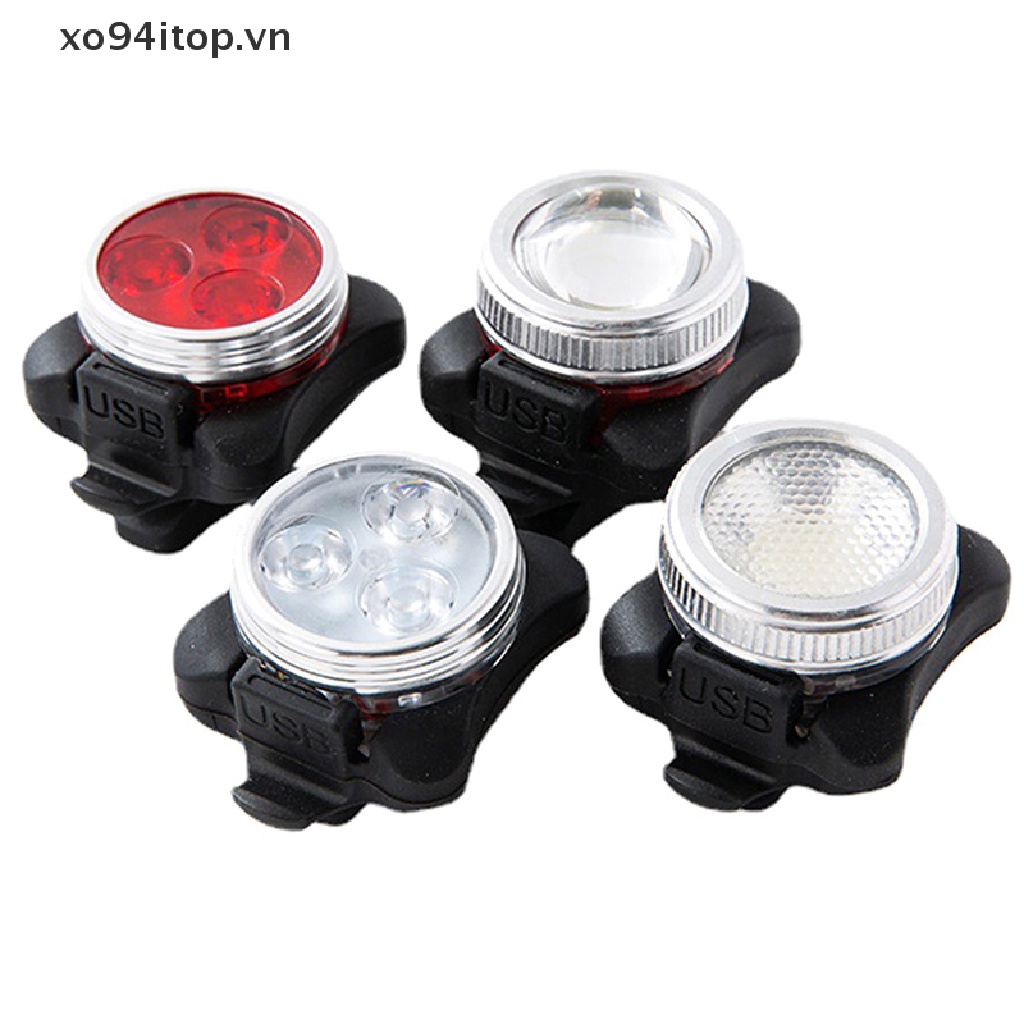 Đèn XOITOP Bằng Hợp Kim Nhôm Chống Thấm Nước Kèm Sạc USB Tiện Dụng Cho Xe Đạp