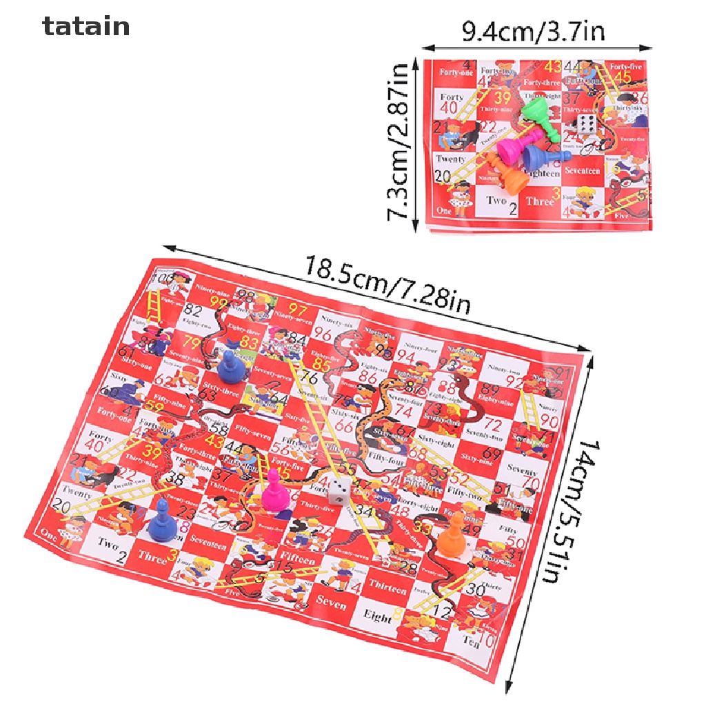 Set 2 Bộ Cờ Hình Rắn Dùng Để Giáo Dục Cho Bé