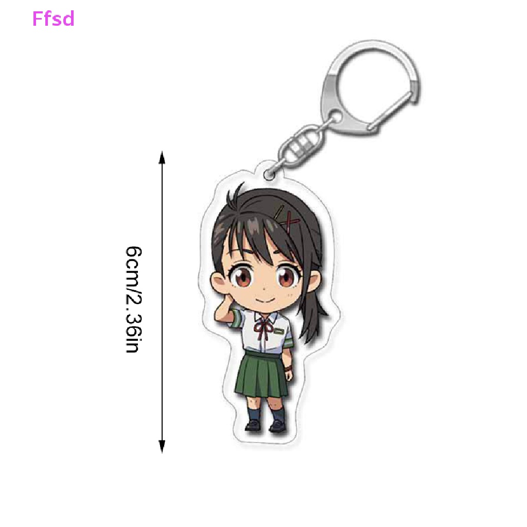 {Ffsd} Móc Chìa Khóa Acrylic Hai Mặt Trong Suốt Họa Tiết Hoạt Hình Anime