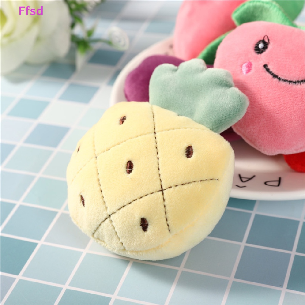 {Ffsd} Set 2 Ghim Cài Quần Áo Bằng Vải Bông Xù Dòng Trái Cây Hoạt Hình Dễ Thương * Bán