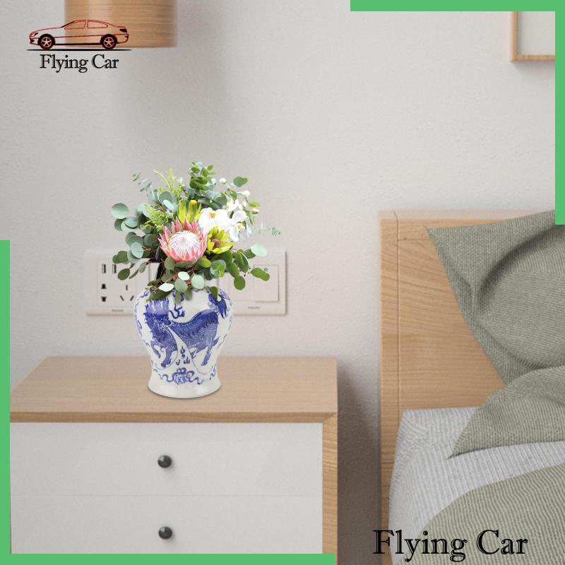 Hũ Gốm Đựng Gừng Màu Xanh Dương Và Trắng Lzdjfmy2