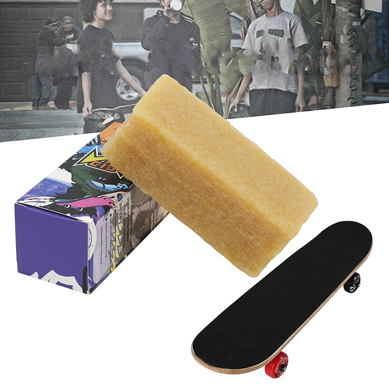 [Hàng giao ngay] Ván trượt cao su Grip Tape Cleaner Block Mài mòn Belt Eraser Wipe Essential Sanding