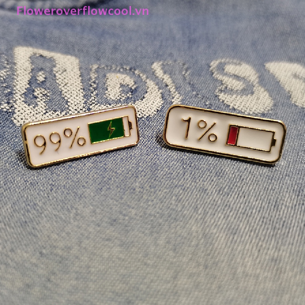 Ghim Cài Áo Bằng Kim Loại Tráng Men 1% 99% Kiểu Dáng Vintage