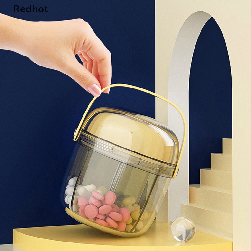 Hộp Đựng Thuốc 4 Ngăn Chống Ẩm Mốc Hàng Tuần Tiện Dụng